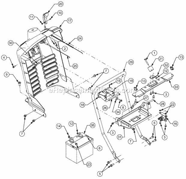 Dash Panel Diagram and Parts List for 1527 13A-241G100 Cub Cadet Lawn Tractor
